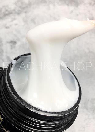 Моделюючий гель для нарощування нігтів queen nails builder gel №02 white, 30 мл