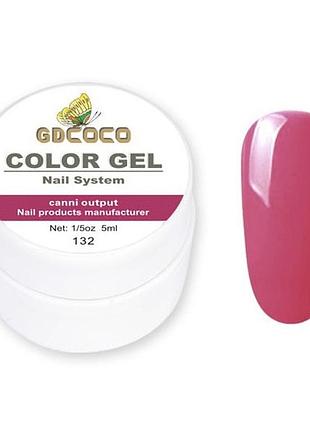 Гель-краска для дизайна ногтей gdcoco №132, 5 мл