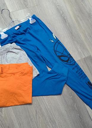 Сборный комплект для мальчика футболка, шорты и хлопковые пижамные штанишки