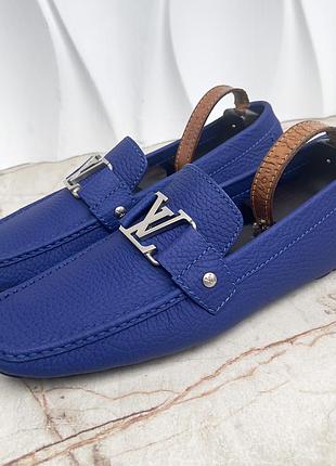 Louis vuitton monte carlo moccasins мужские мокасины туфли кожа оригинал 43.5 eur