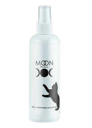 Знежирювач для нігтів prep & cleanser 3 в 1 moon full 150 мл