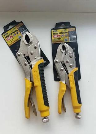 Клещи зажимные универсальные mastertool 180мм, 250мм