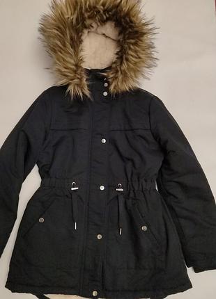 Зимняя куртка парка для девочки фирмы f&amp;f, 11-12 лет