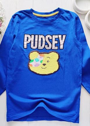 8.9 лет, рост 128,134 лонгслив с мишкой pudsey артикул: 25360 бренд: george (джордж