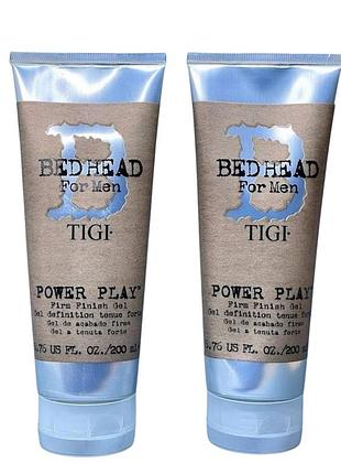 Гель для волос tigi bed head for men power play finish gel сильной фиксации. 200 мл