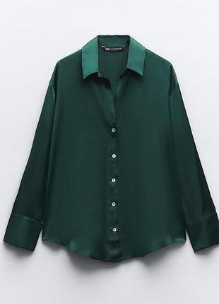 Сорочка атласна zara