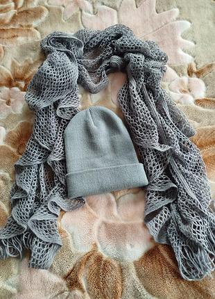 ‼️ розпродаж‼️аксесуари ❄️ нова шапка + шарф в подарунок 🎁