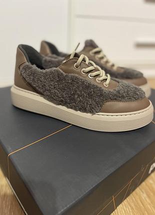 Шкіряні зимові кеди на цигейці