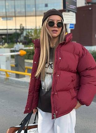 Жіноча тепла зимова куртка,зимняя,оверсайз,пуффер,пуховик