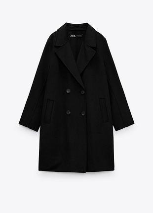 Xs/24 легко s на фирменное женское тонкое шерстяное пальто бойфренд зара zara оригинал