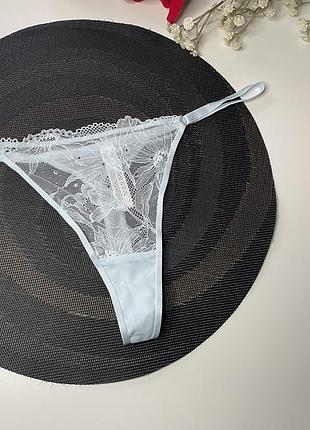 Блакитні трусики зі стразами