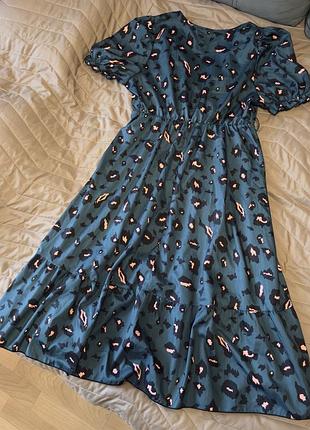 Сукня плаття леопард леопардове міді