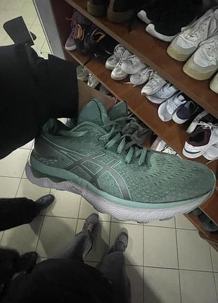 Оригінальні кросівки asics gel (м'ята/зелений). розмір 39.5.