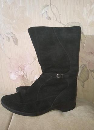 Сапоги сапоги теплые зимние кожаные на овчине