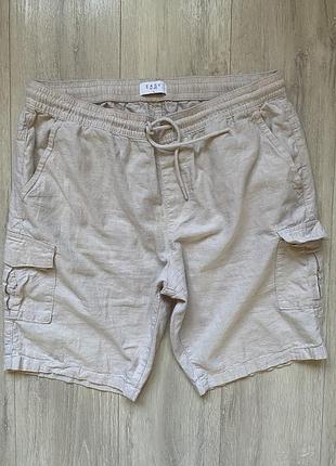 🧣шорти бежеві чоловічі matalan льон котон