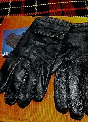 Чоловічі утеплені шкіряні рукавички. германія.