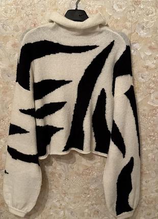 Свитер короткий премиум люкс альпака шерсть gestuz оверсайз