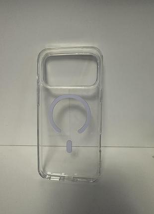 Прозорий чохол clear case magsafe для iphone 17 pro max