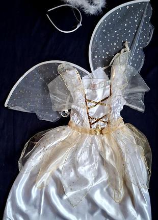 Ангел карнавальный рождественский костюм платье для вертепа на 3 года