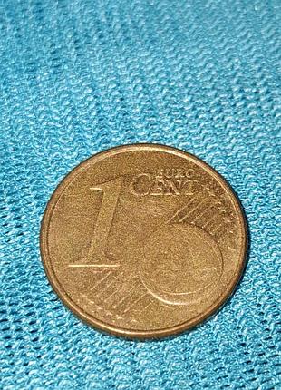 Монета 1 евроцент нидерланды 2004г