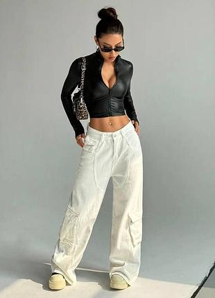 Топ з еко шкіри