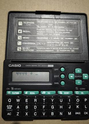 Електронний персональний органайзер casio data bank dc-2000.