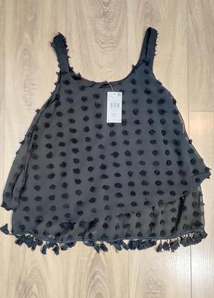 Шифоновый топ майка