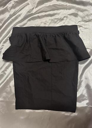 Спідниця юбка сіра олівець на резинці жіноча коротка міді офісна шкільна форма стильна приталена облягаюча темна