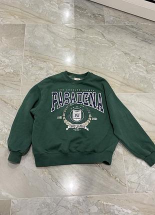 Світшот pull and bear зелений