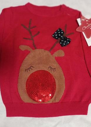 Детский джемперок с музьікальньім єлементом на 6-9 мес.