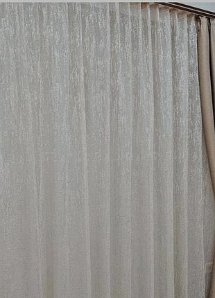 Бежевий тюль мармур, жаккард. тюль бежевого кольору в спальню, зал, вітальню