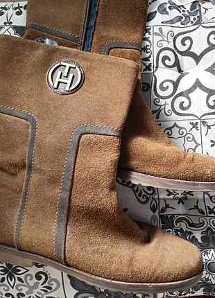 Замшеві жіночі черевики tommy hilfiger