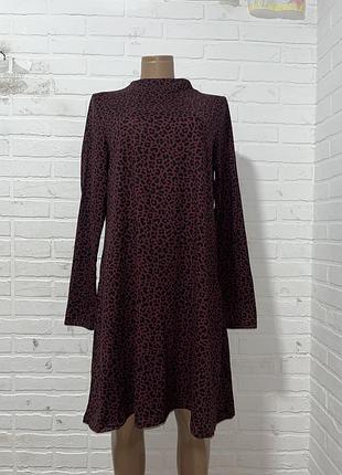 Гарна жіноча пряма сукня плаття в леопардовий принт