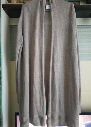 Льняний подовжений кардиган
