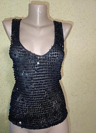 Майка с пайетками