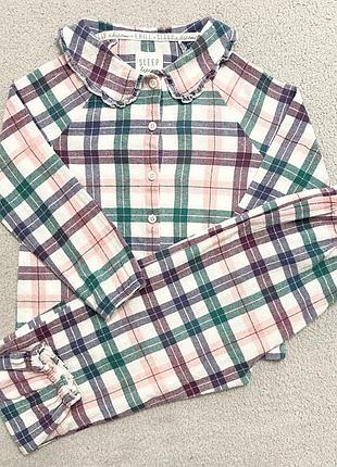 Новорічна різдвяна піжама для дівчинки  5-6 років