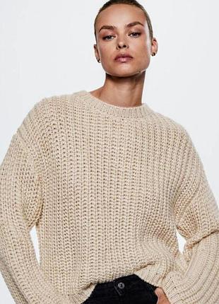 Джемпер крупной вязки mango