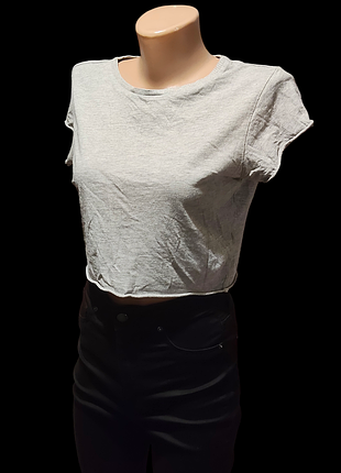 Базовий топ сірий xs-s 🩷