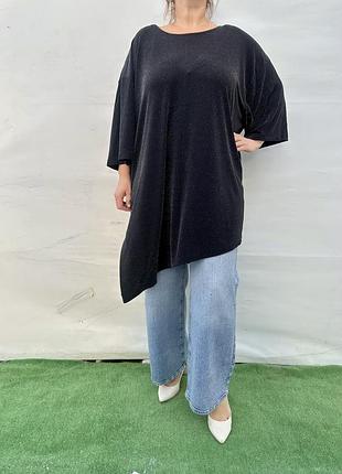 Асиметрична туніка з люрексом