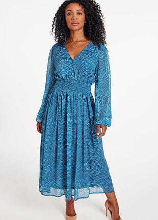 Шифонова синя сукня,  р-р 22