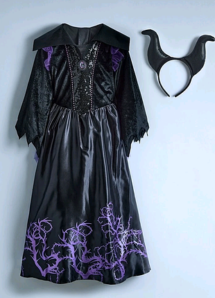 Новый костюм малофисента ведьма, 11-12р., 146-152см