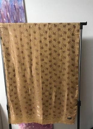 Шовковий великий палантин, шарф