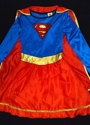 Карнавальное платье супермен на девочку 8-10 лет