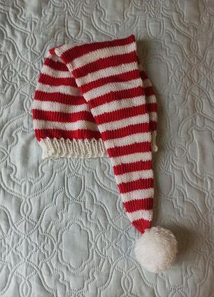 Новий в'язаний новорічний ковпак шапка санти.