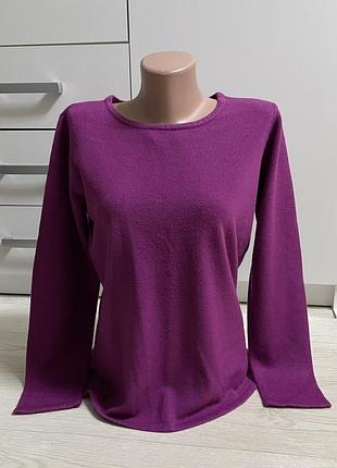 Свитер сиреневый 💜 розовый свободный женский s