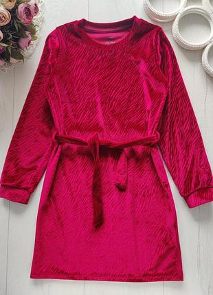 7,8 лет, рост 122,128 бархатное детское платье длинный рукав артикул: 25381