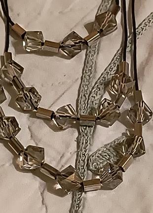 Намисто freedom  скло метал 30си