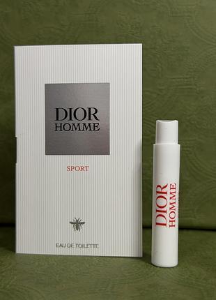Оригинальный пробник dior homme sport