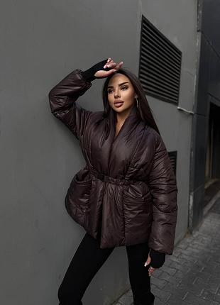 Куртка-кимоно приталенная
куртка-пуховик