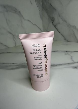 Зміцнювальна сироватка для волосся miriam quevedo black baccara hair repairing & multiplying serum 20 мл